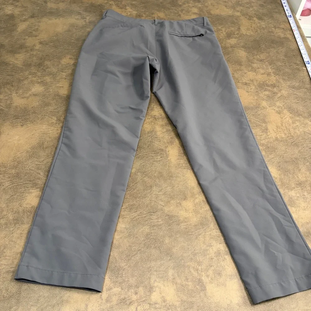 Banana Republic Core Temp Pants Mens 32x30 Gray Slim Straight Golf Chino 5553